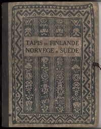 Item #32345 Tapis de Finlande, Norvege, Suede. Henri ERNST, R. STORNSEN, introduction