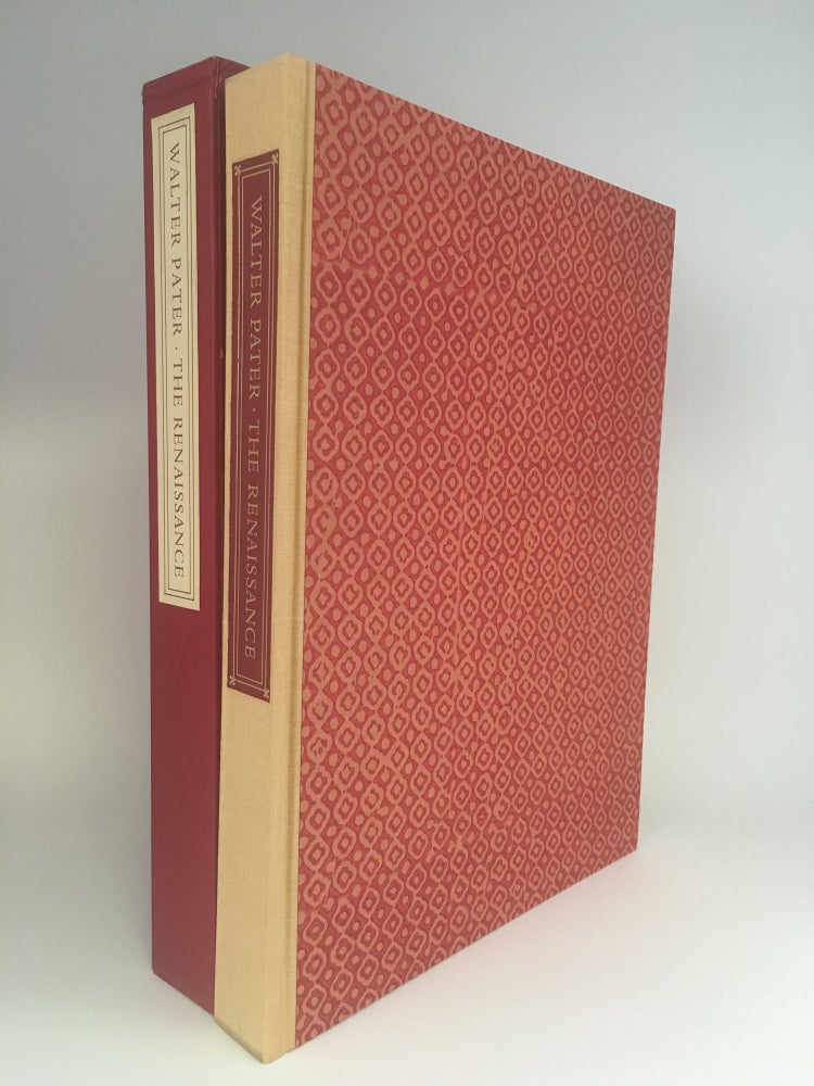 Item #400447 The Renaissance. Studies in Art and Poetry. LIMITED EDITIONS CLUB, Walter PATER.