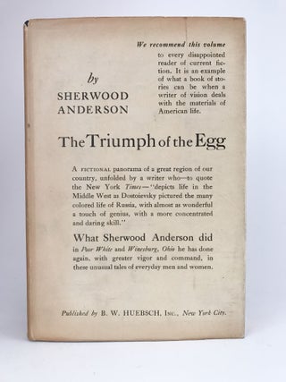 Item #401562 The Triumph of the Egg. Sherwood ANDERSON
