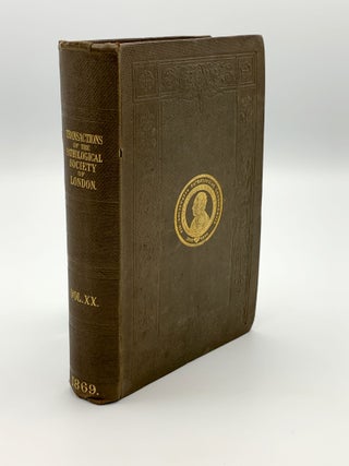Item #401958 Transactions of the Pathological Society of London.; Vol 20. Comprising the report...