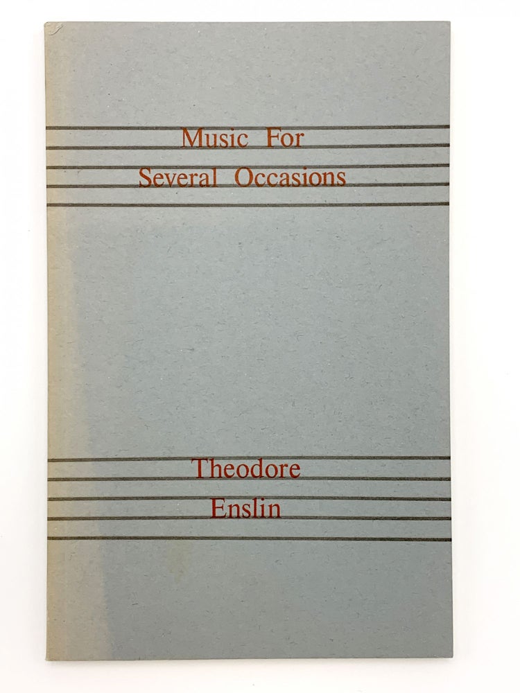 Item #40233 Music for Several Occasions. Theodore ENSLIN.