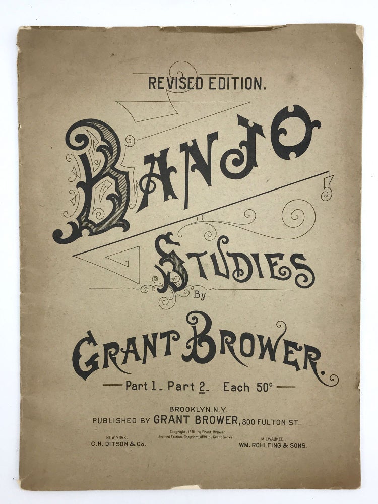 Item #402700 Banjo Studies Part 1 Part 2. Grant BROWER.