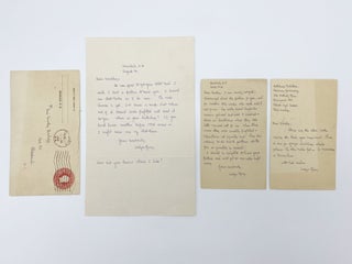 Item #402944 Three autograph notes signed, 1931-32. Joslyn GRAY