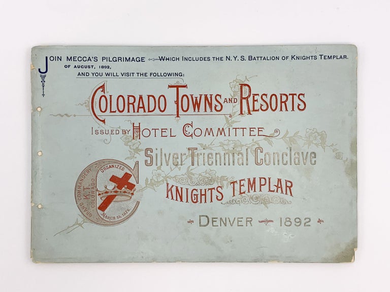 Item #403697 Colorado Towns and Resorts Issued by Silver Triennial Conclave Knights Templar. COLORADO.