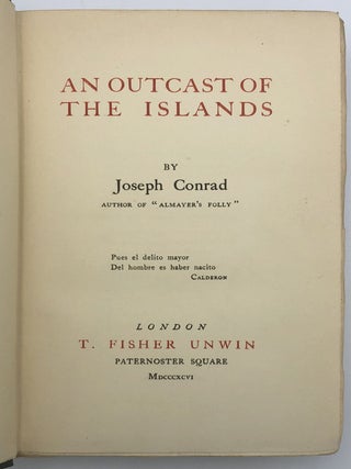An Outcast of the Islands