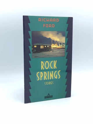 Item #404405 Signed publisher's advertising brochure for: Rock Springs: Stories. Richard FORD