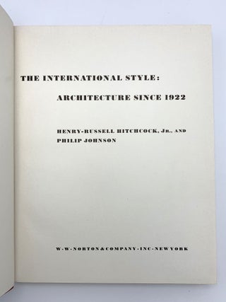 The International Style: Architecture Since 1922