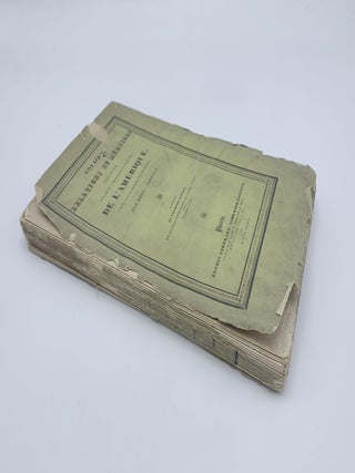 Voyages, Relations et Mémoires originaux pour servir à l'histoire de la découverte de l'Amérique. Narration du premier voyage de Nicolas Fédermann le Jeune, d'Ulm, aux Indes de la Mer Océane, et de tout ce qui lui est arrivé dans ce pays jusqu'à son retour en Espagne, écrite brièvement, et divertissante à lire. Haguenau. 1557.