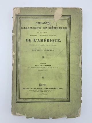 Item #404952 Voyages, Relations et Mémoires originaux pour servir à l'histoire de la...