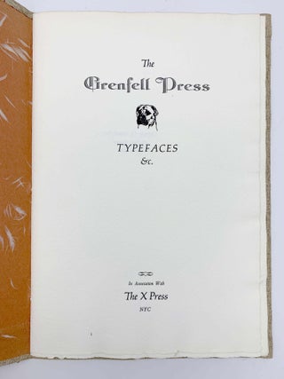 The Grenfell Press Typefaces &c.