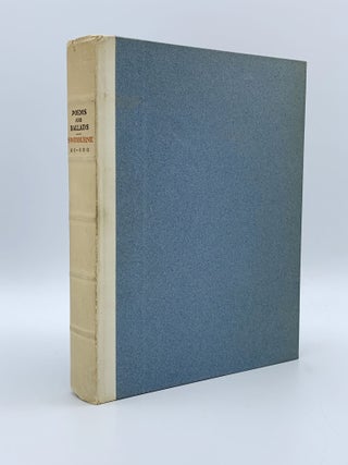 Item #405110 Poems & Ballads Second & Third Series. Thomas B. MOSHER, Algernon Charles SWINBURNE,...