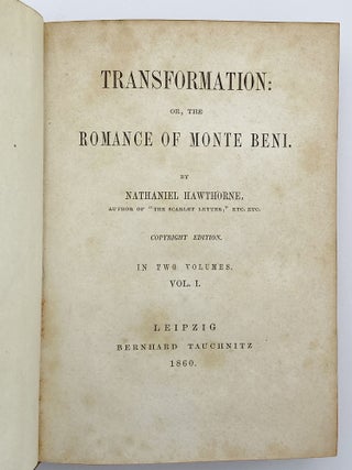 Transformation: or, the Romance of Monte Beni