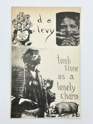 Item #405986 Tombstone as a Lonely Charm. d. a. levy