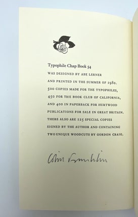 Fond of Printing: Gordon Craig as Typographer & Illustrator