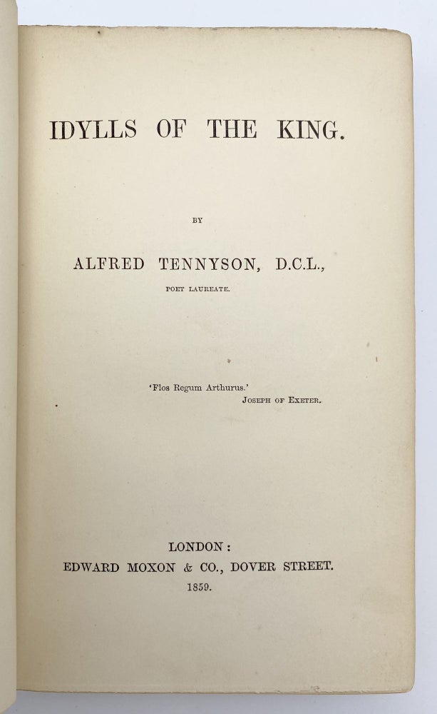 Item #406599 Idylls of the King. Alfred TENNYSON, Lord.
