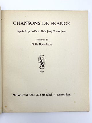 Chansons de France depuis le quinzième siècle jusqu'á nos jours