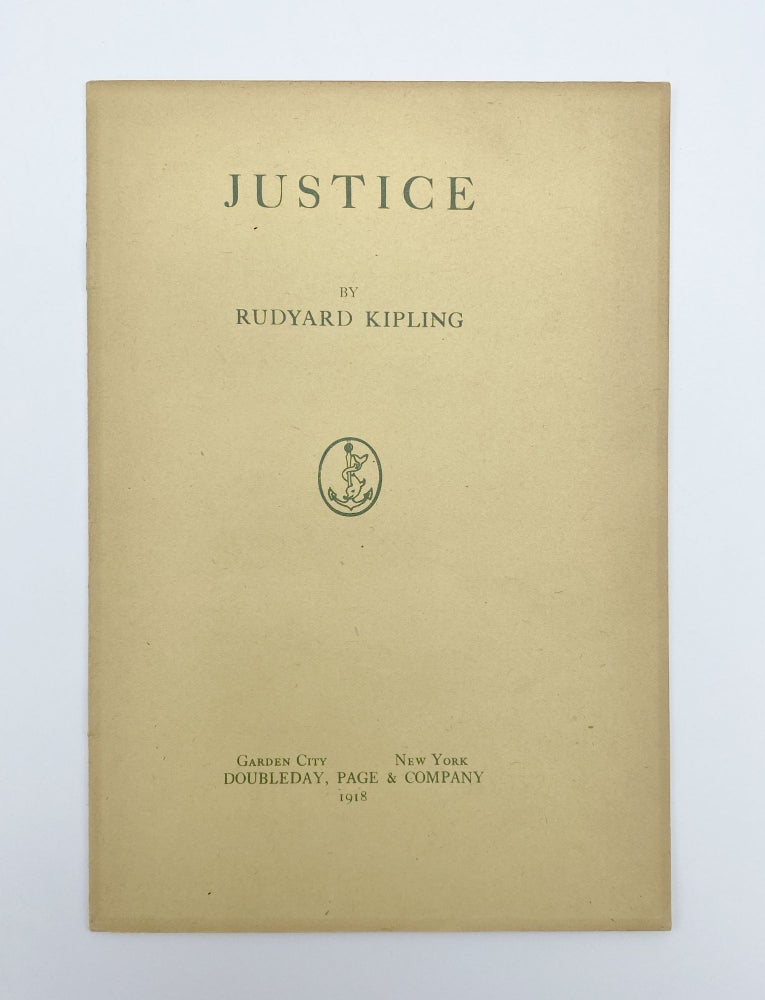 Item #406898 Justice. Rudyard KIPLING.