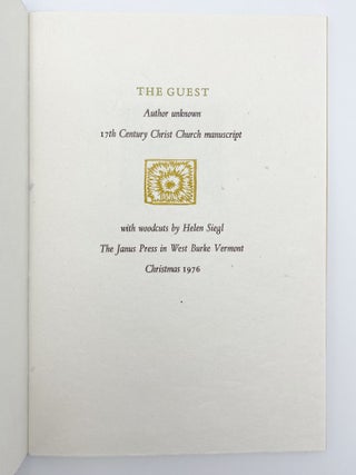 The Guest. Author unknown. 17th Century Christ Church Manuscript
