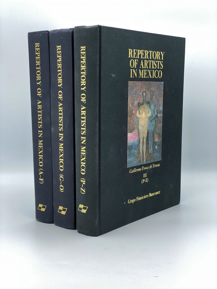 Item #407027 Repertory of Artists in Mexico: Plastic and Decorative Arts (Volumes 1-3). Guillermo Tovar de TERESA.
