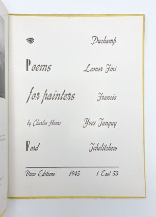 Poems For Painters Duchamp, Fini, Frances, Tanguy, Tchelitchew