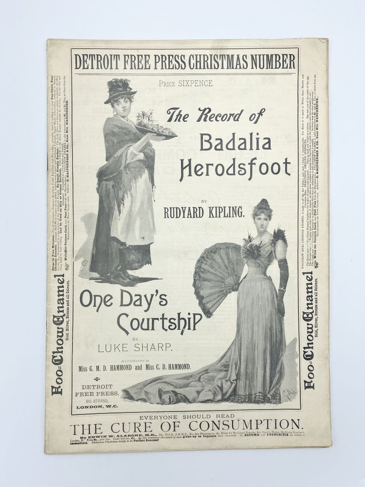 Item #407176 "The Record of Badalia Herodsfoot", in: Detroit Free Press Christmas Number. Rudyard KIPLING.