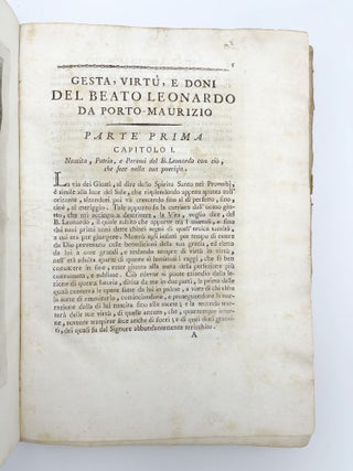 Gesta, Virtu, e Doni del Beato Leonardo da Porto Maurizio, Missionario Apostolico dei Minori Riformati