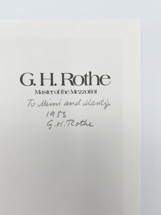 G.H Rothe: Master of the Mezzotint [Catalogue Raisonne]
