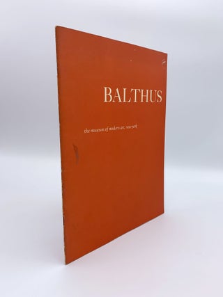 Item #407875 Balthus. BALTHUS, James Thrall SOBY, artist