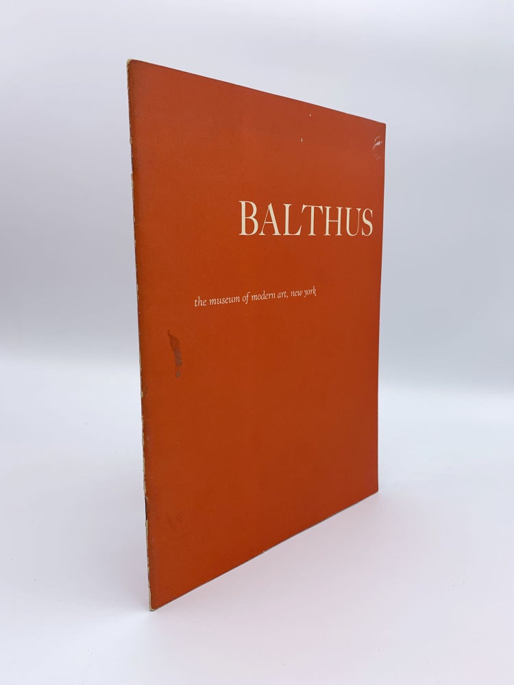 Item #407875 Balthus. BALTHUS, James Thrall SOBY, artist.