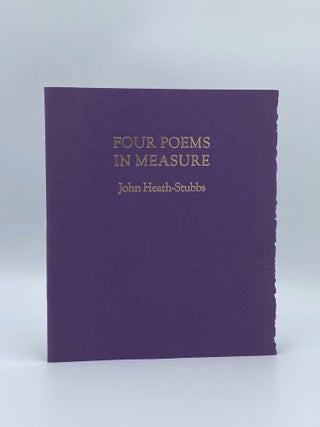 Item #408140 Four Poems in Measure. John HEATH-STUBBS, Carolyn HARRIS, illustration by