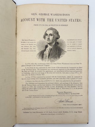 Gen George Washington's Account with the United States, from 1775 to 1783, as Written by Himself