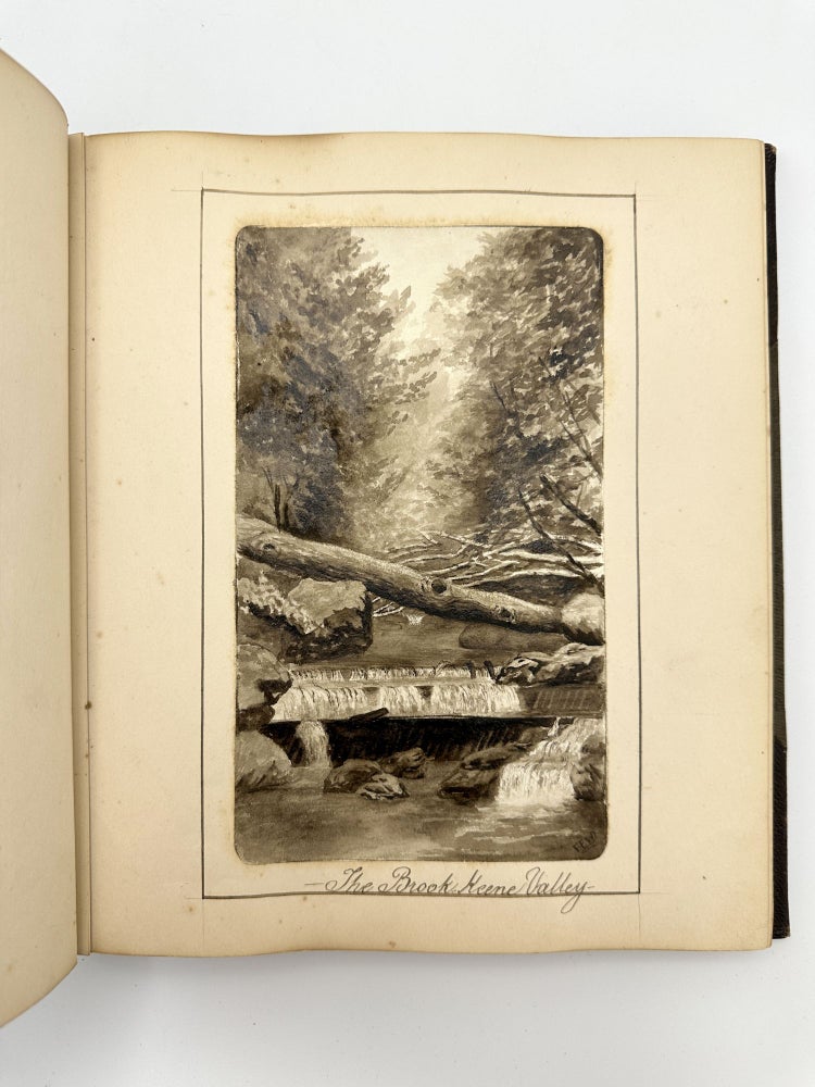 Item #408285 Sketches by Frederic E. Walton in the United States and Canada [manuscript title: album of accomplished original drawings in Canada and the Adirondacks]. Frederic E. ADIRONDACKS – WALTON.