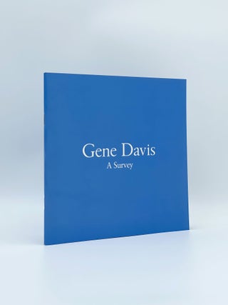 Item #408305 Gene Davis: A Survey. Gene DAVIS, artist