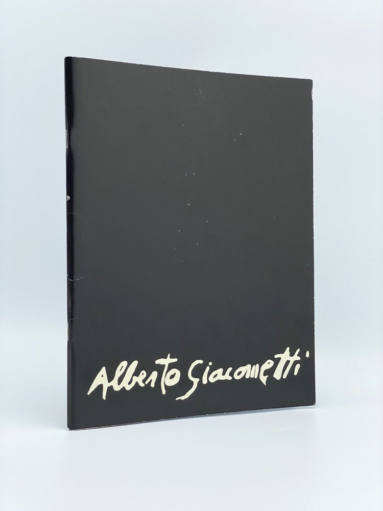 Item #408392 Exhibition of Sculpture, Paintings & Drawing by Alberto Giacometti. Alberto GIACOMETTI, artist.
