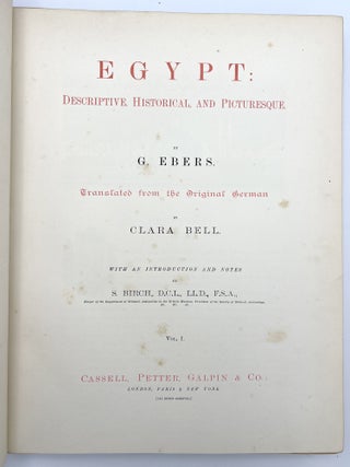 Egypt: Descriptive, Historical, and Picturesque