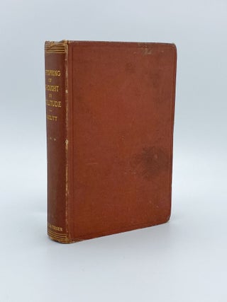 Item #409252 Offspring of Thought and Solitude. W. Carew HAZLITT