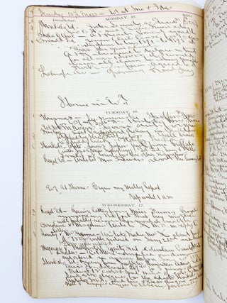 Autograph manuscript journal signed, kept by Rogers during the year 1890 – the year of the Player's League – primarily dealing with the business of baseball and his ownership of the Phillies in particular