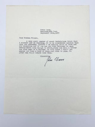 Item #409328 Three brief typed letters signed (in full) written in response to fan letters;...