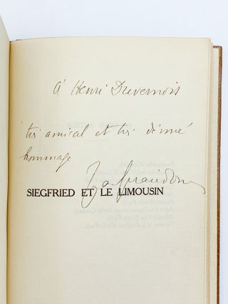 Siegfried et le Limousin