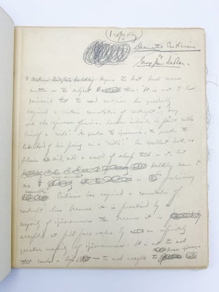 Item #409459 Autograph manuscript signed of his essay "Dramatic Criticism" George Jean NATHAN