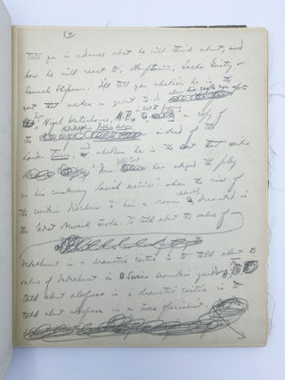 Autograph manuscript signed of his essay "Dramatic Criticism"