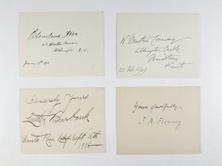 Item #409886 A collection of 17 autographs on cards. SCIENTISTS