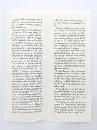Autograph letter signed twice, to "Bookfriends at The Hallen School", circa 1977-78