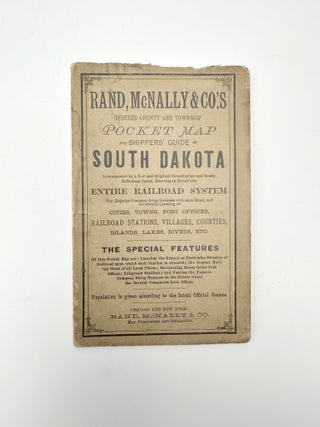 Item #410210 Indexed County and Township Pocket Map and Shippers' Guide of South Dakota. RAND...