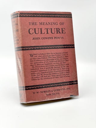 Item #410227 The Meaning of Culture. John Cowper POWYS