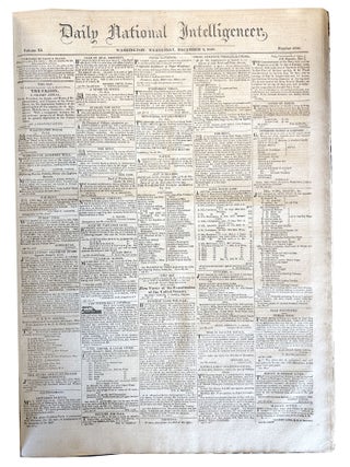 Item #410270 The Presidential message proclaiming the Monroe Doctrine, in The Daily National...