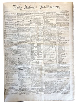 Item #410270 The Presidential message proclaiming the Monroe Doctrine, in The Daily National...