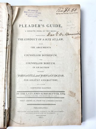The Pleader's Guide, a Didactic Poem