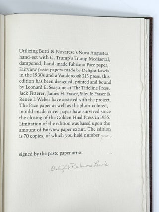 The Paste Papers of the Golden Hind Press