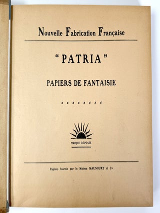 Nouvelle Fabrication Française. “Patria” Papiers de Fantaisie
